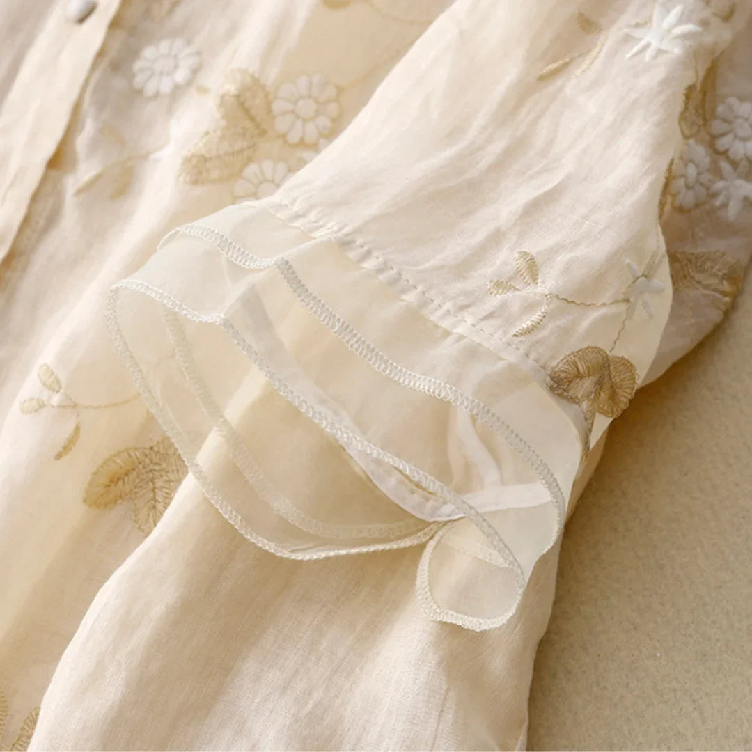 Léa™ | Blouse brodée