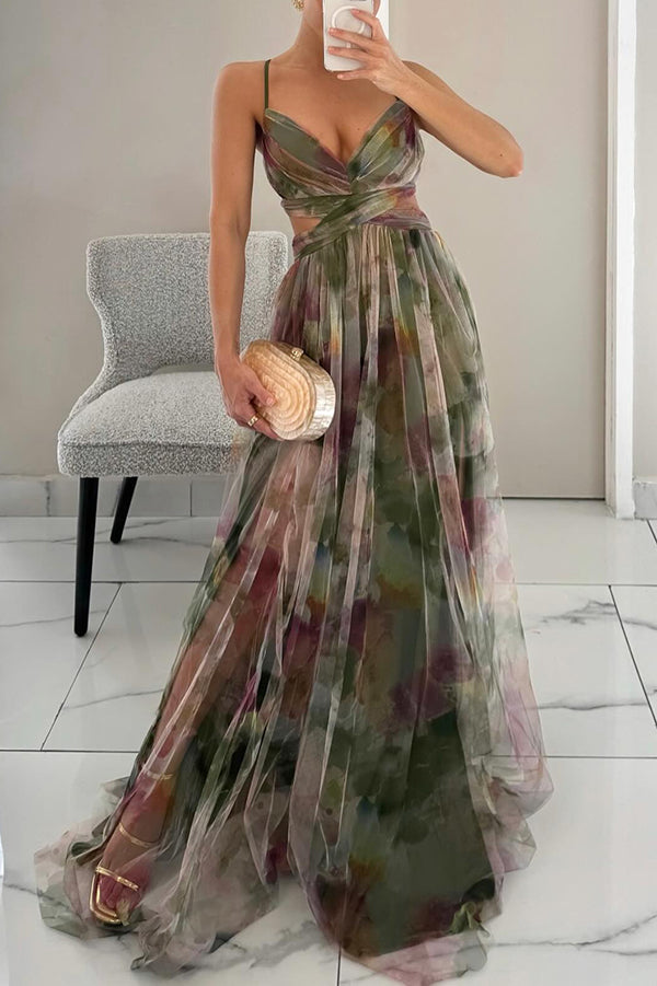Léa | Magnifique maxi-robe à imprimé floral