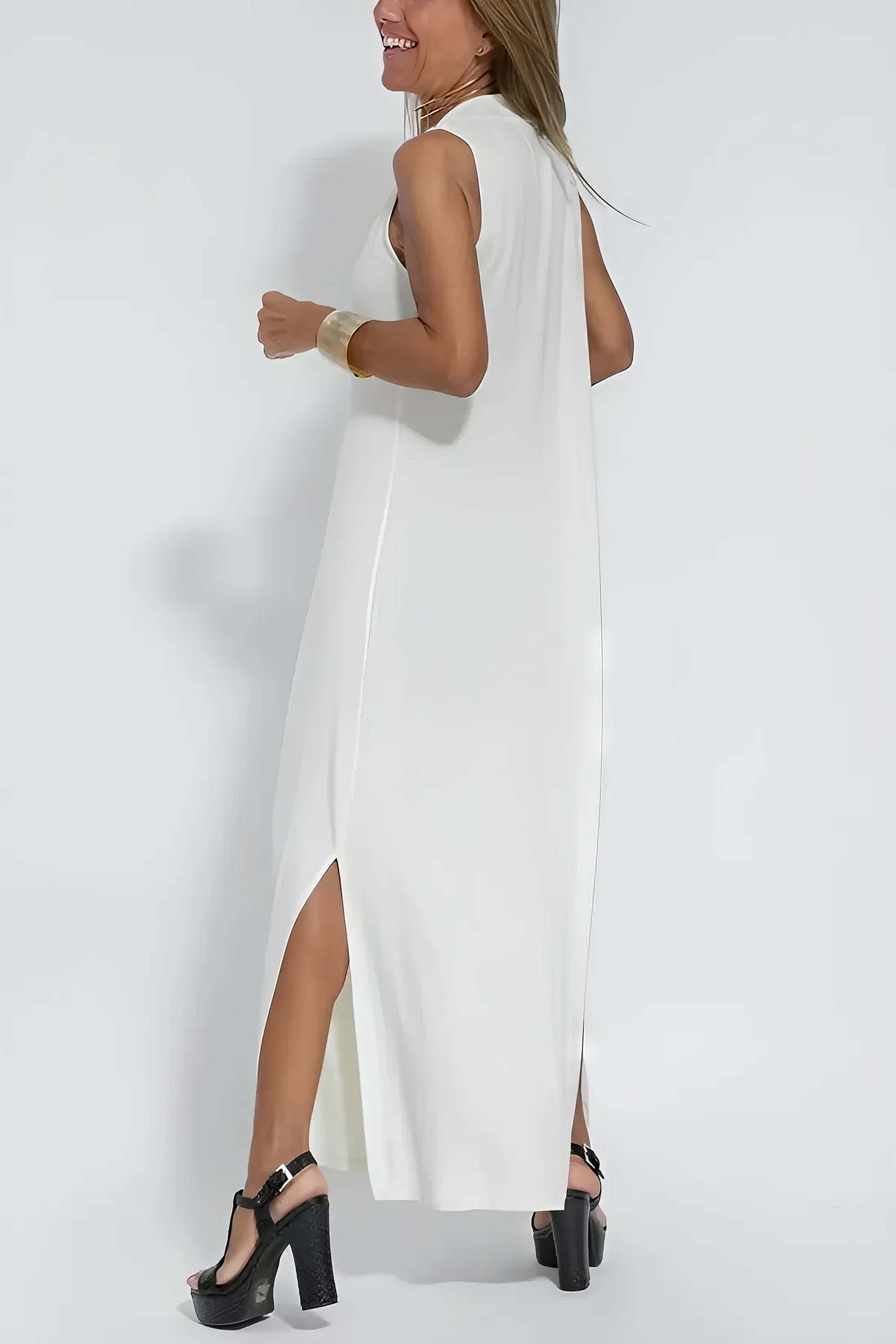 Léa™ | Robe longue élégante + cardigan assorti OFFERT EN CADEAU