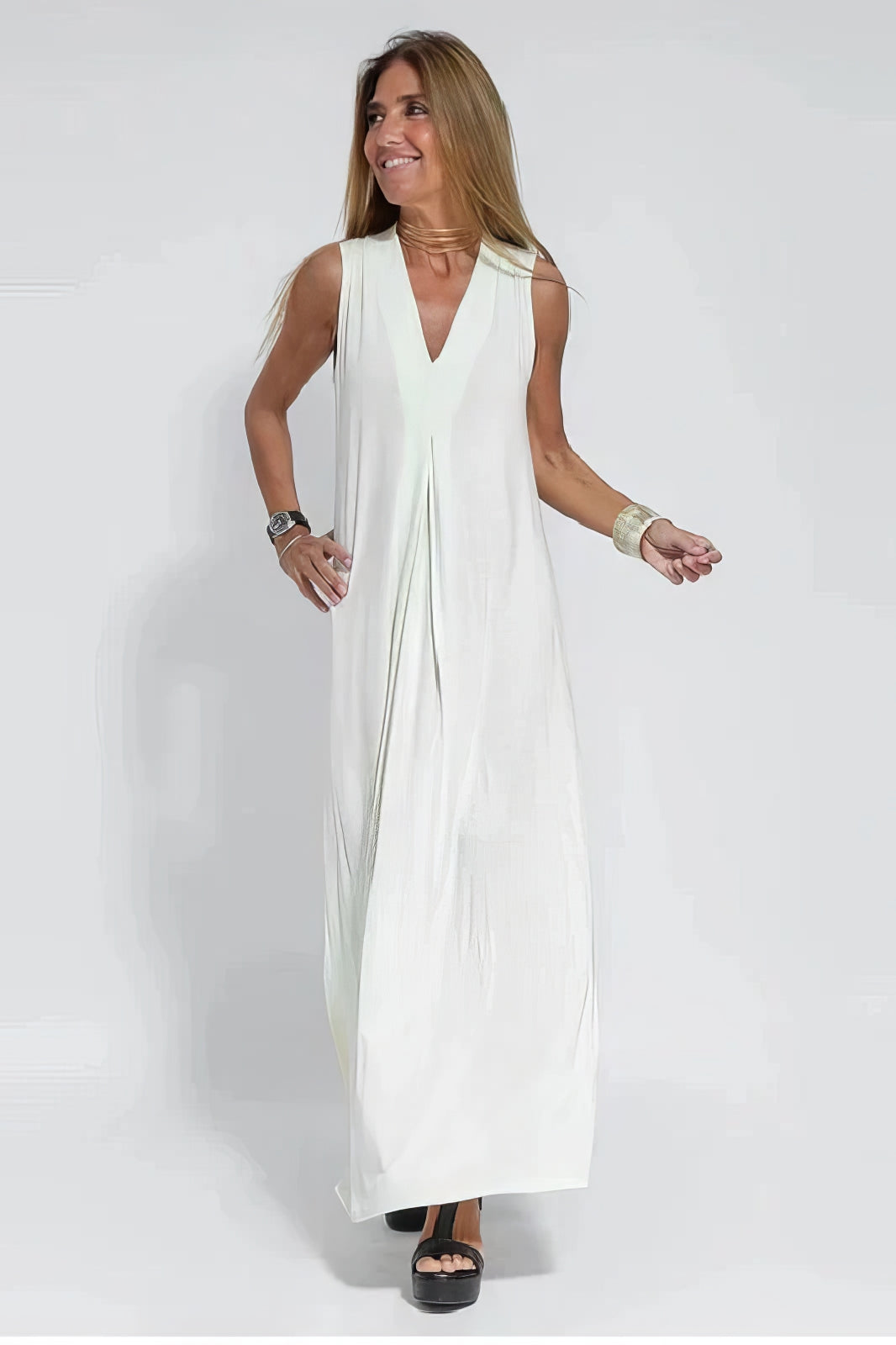 Léa™ | Robe longue élégante + cardigan assorti OFFERT EN CADEAU